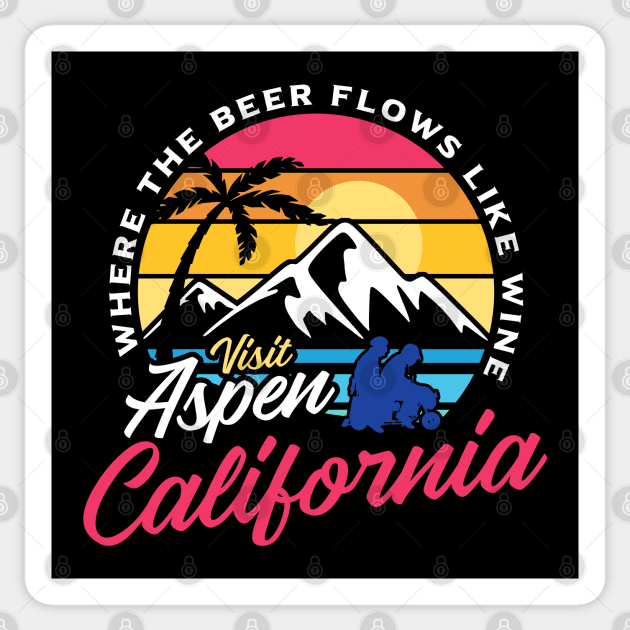 Visit Aspen California - Dumb And Dumber Spot Sticker by Sachpica